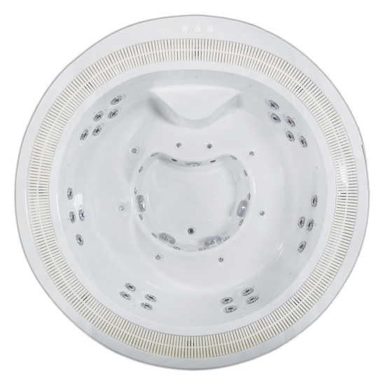 Переливной гидромассажный спа бассейн Allseas Spa River Flow Round