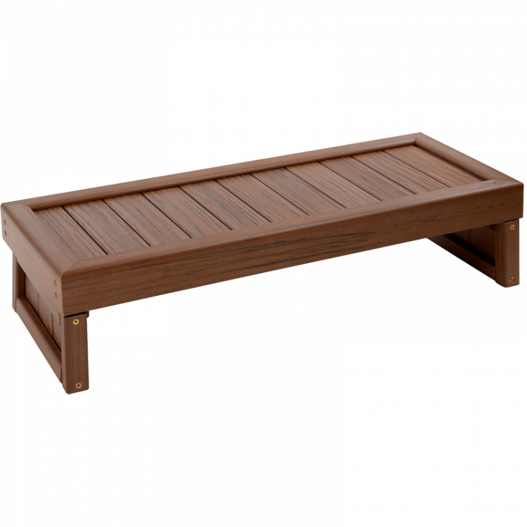 Ступень для СПА бассейна пластиковая одинарная с LED подсветкой Brazilian Teak