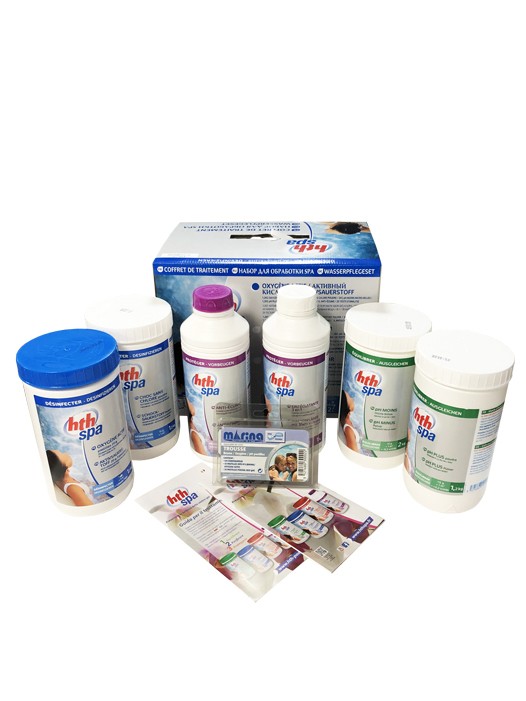Набор для СПА бассейна активный кислород HTH SPA 5,4 кг + 2л (рис.2)