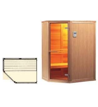 Инфракрасная сауна Saunalux Royal Duo 5 Eck Silver Edition (рис.1)