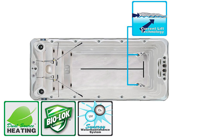 Плавательный спа бассейн Passion Spas Sport Swimspa Fitness 2 Deep (рис.1)