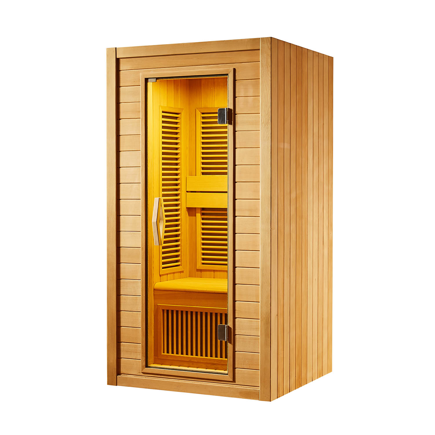 Инфракрасная сауна Mexda WS-1604SR красный кедр 1000*1000*1900 (рис.1)