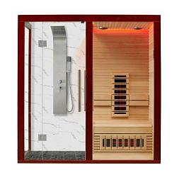 Инфракрасная сауна Mexda WS-1810 красный кедр 2000*1000*2100